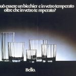 Cinque bicchieri in vetro di diverse dimensioni. Titolo: Come può essere un bicchiere in vetro temperato oltre che in vetro temperato? Bello.