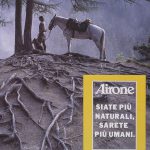 Una uomo osserva la natura con il suo cane e il suo cavallo. Titolo. Siate più naturali, sarete più umani.