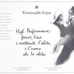 Coppia che balla. Titolo: high performance: fresco, lieve e scattante l'abito, e l'uomo che lo abita.