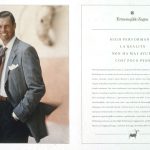 Uomo elegante a sinistra. A destra titolo: high performance la qualità non ha mai avuto così poco peso.